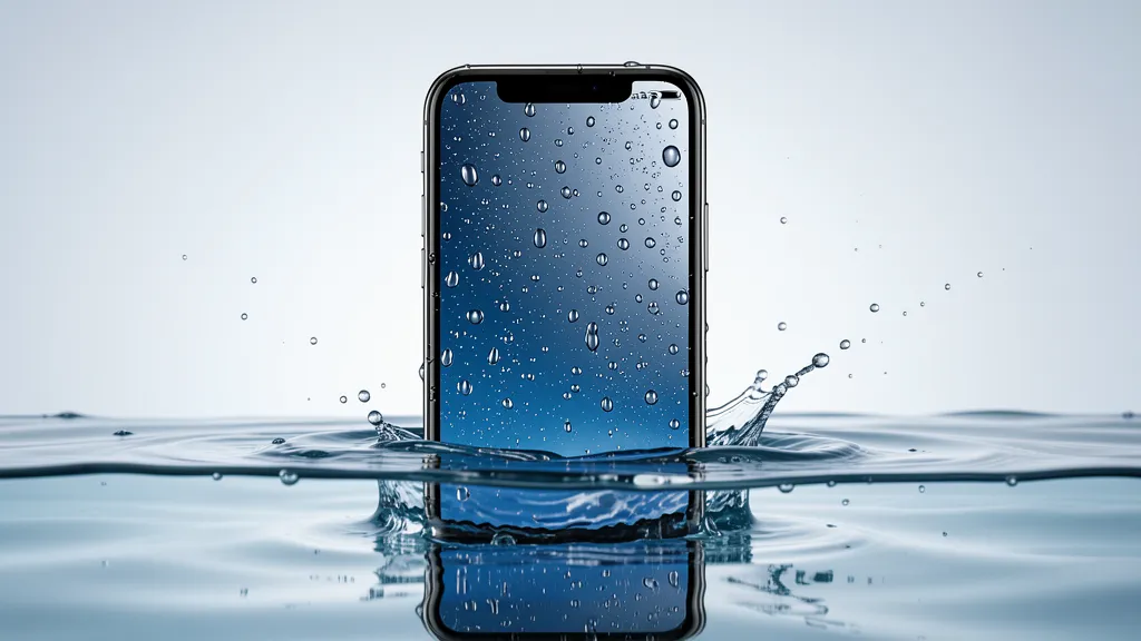 Waterproof phone guide showing IP rating water resistance testing