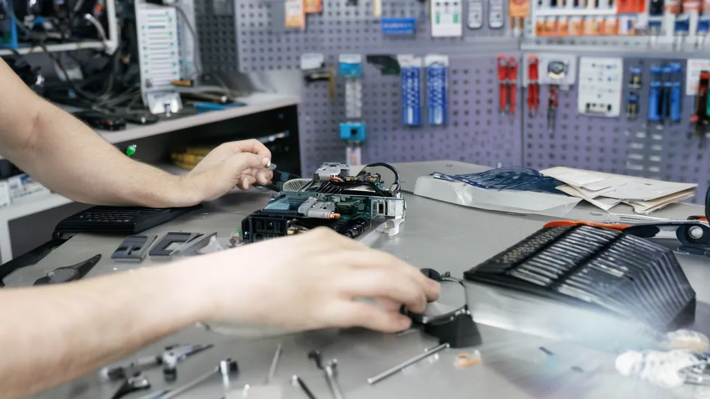 GPU fan replacement service — technician replacing graphics card fan Singapore