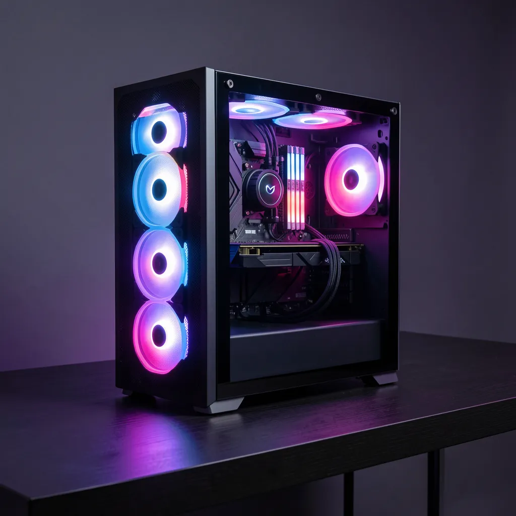 Custom gaming desktop PC with RGB lighting – Sell your gaming rig to BreakFixNow Singapore